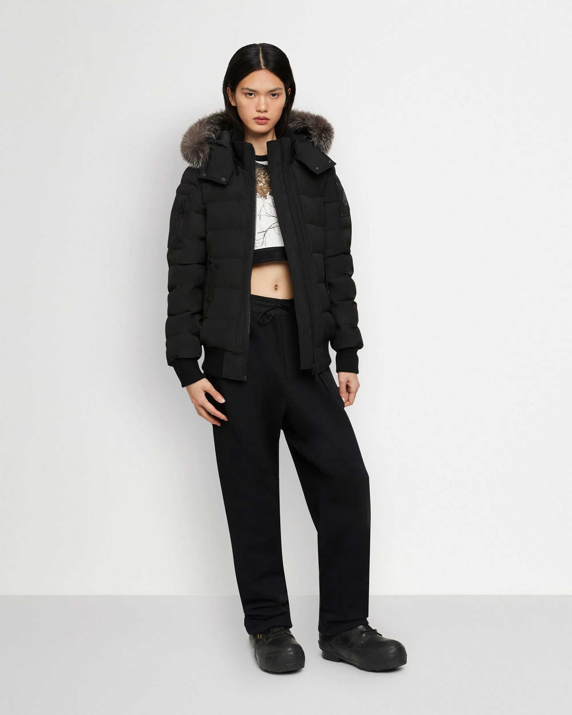 ONYX LADRIERE BOMBER SHEARLING