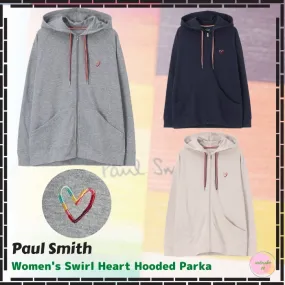 Paul Smith  |Stripes Heart Street Style Long Sleeves Plain Cotton