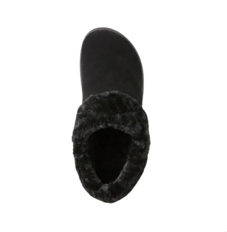 Pronya Black Shearling Mule