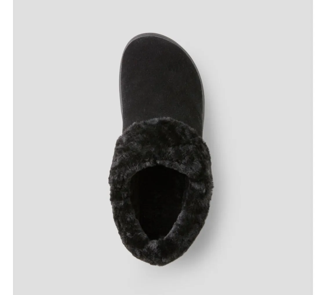 Pronya Black Shearling Mule