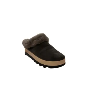 Pronya Pewter Shearling Mule