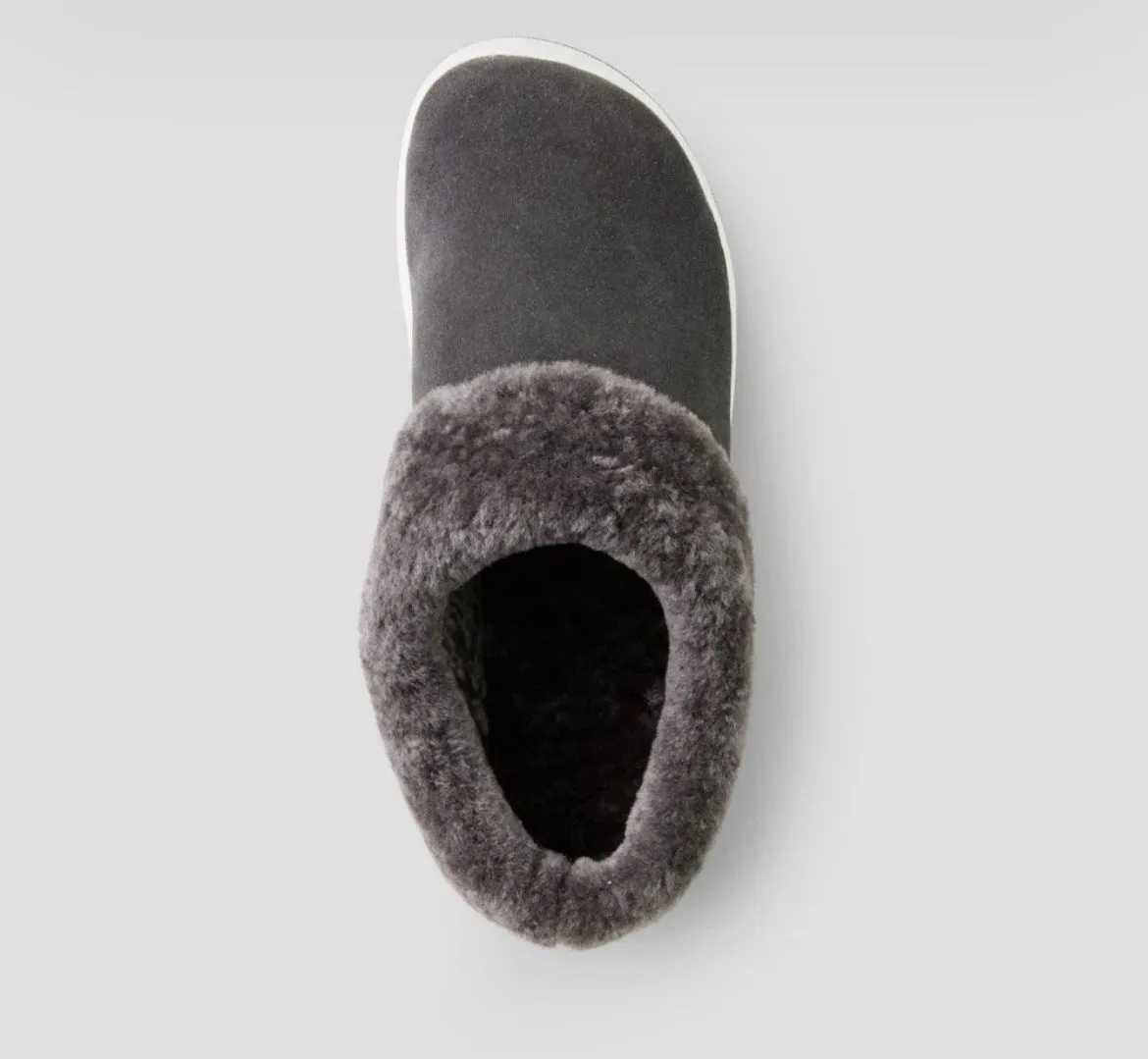 Pronya Pewter Shearling Mule