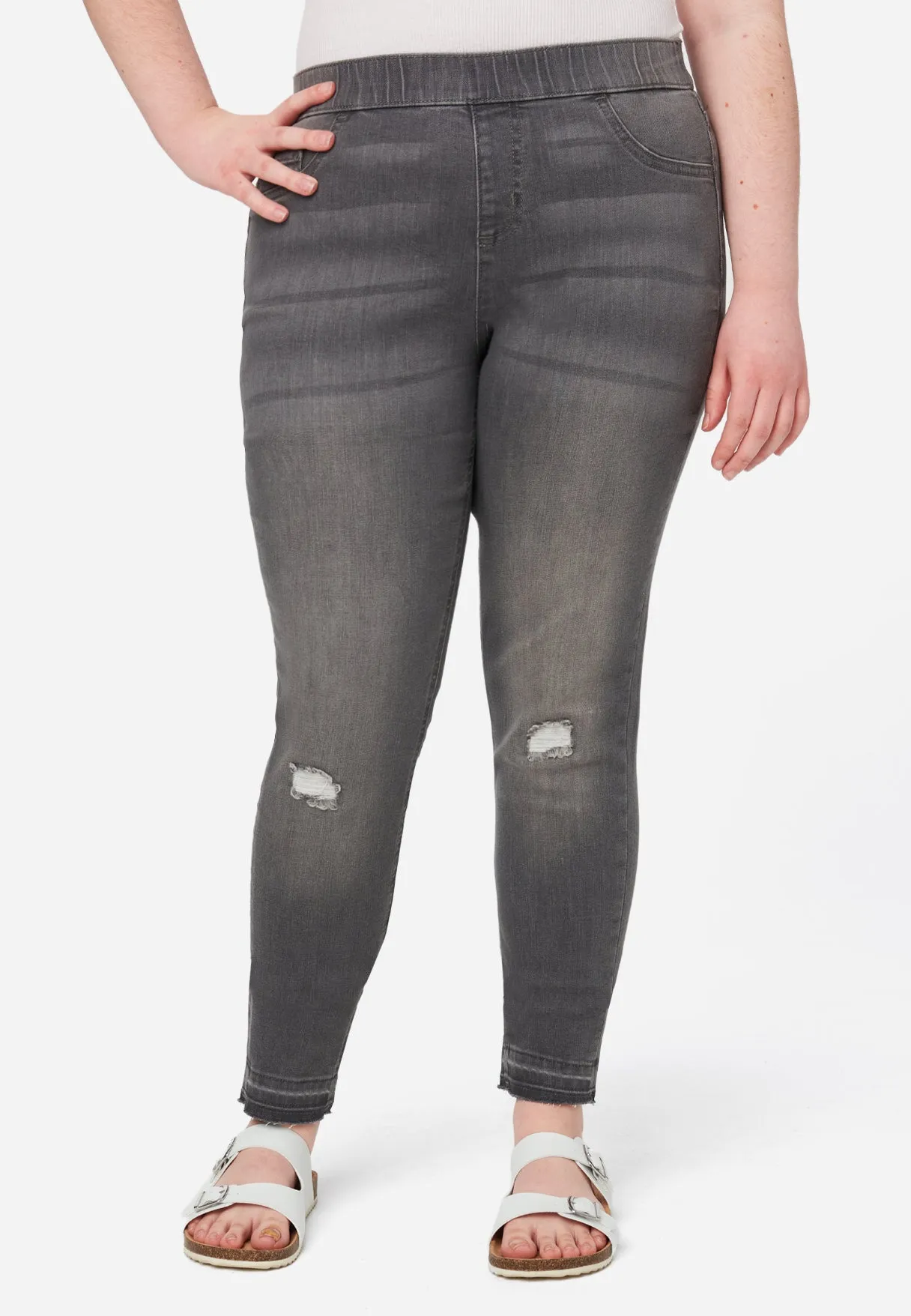 Pull-On Jean Leggings