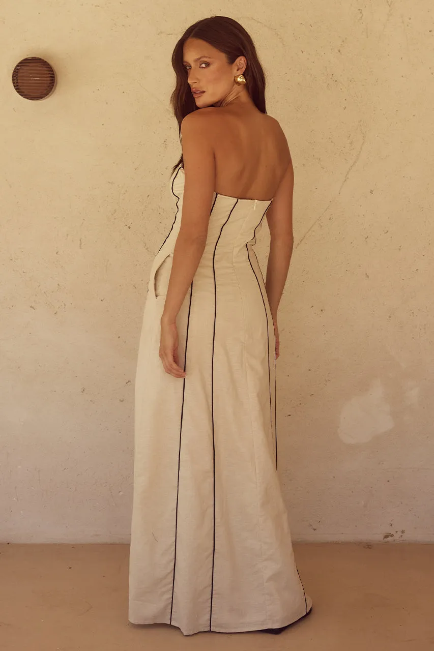 Ravella Maxi Dress - Cream