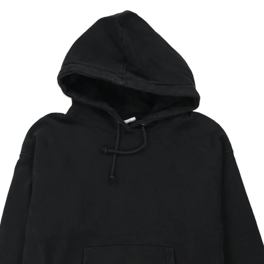 Reverse Weave Champion Hoodie - Large Black Cotton Blend