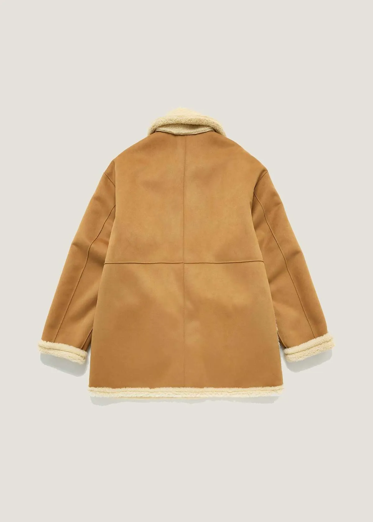 Reversible Shearling Jacket - Brown