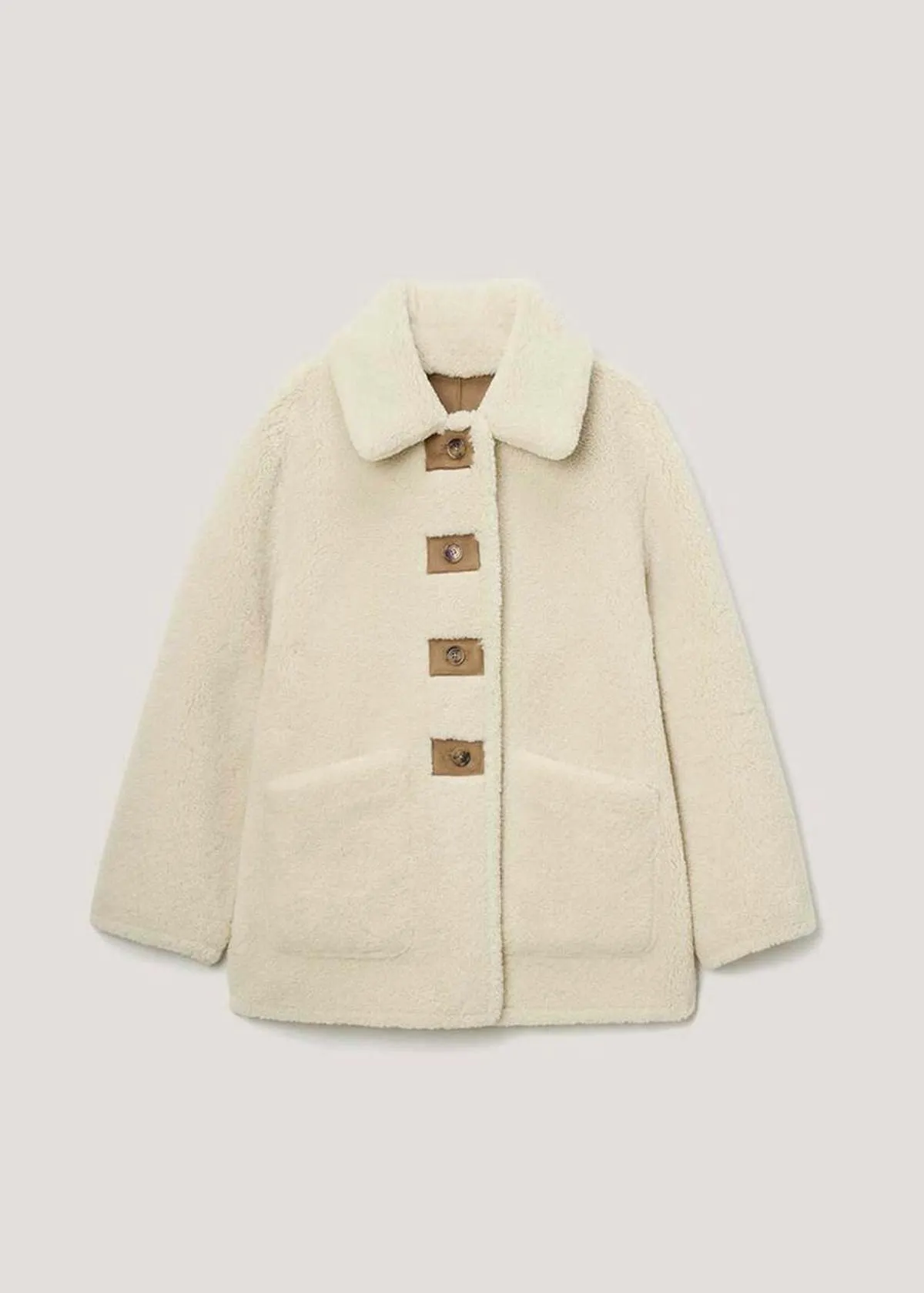 Reversible Shearling Jacket - Brown