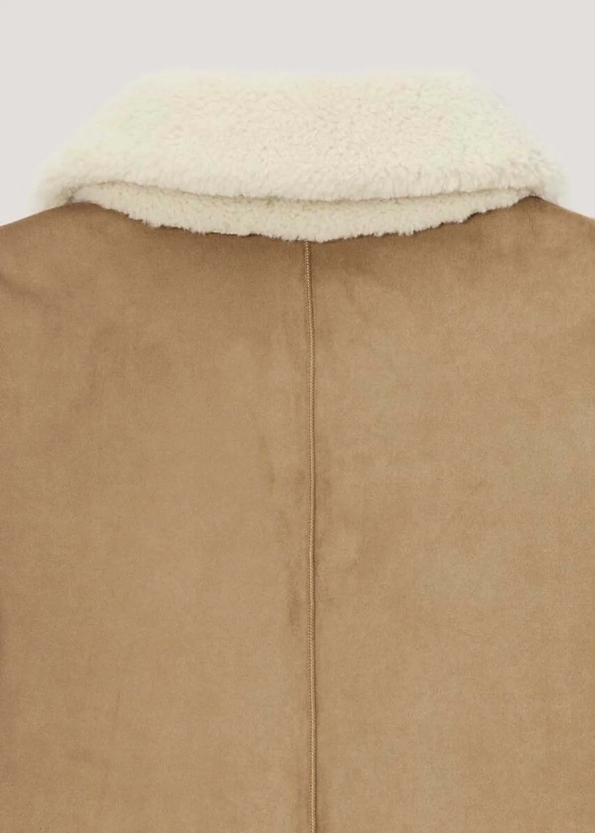 Reversible Shearling Jacket - Brown