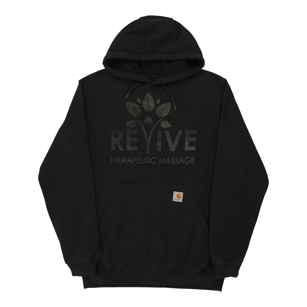 Revive Therapeutic Massage Carhartt Hoodie - Medium Black Cotton Blend