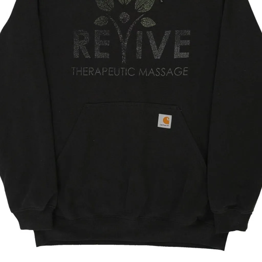 Revive Therapeutic Massage Carhartt Hoodie - Medium Black Cotton Blend