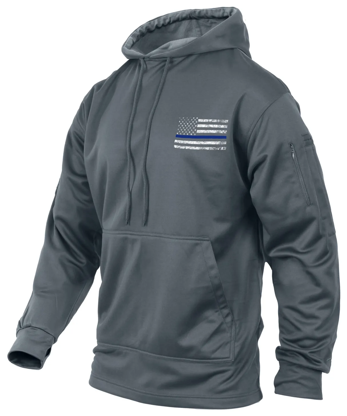 Rothco Concealed Carry Thin Blue Line Hoodie