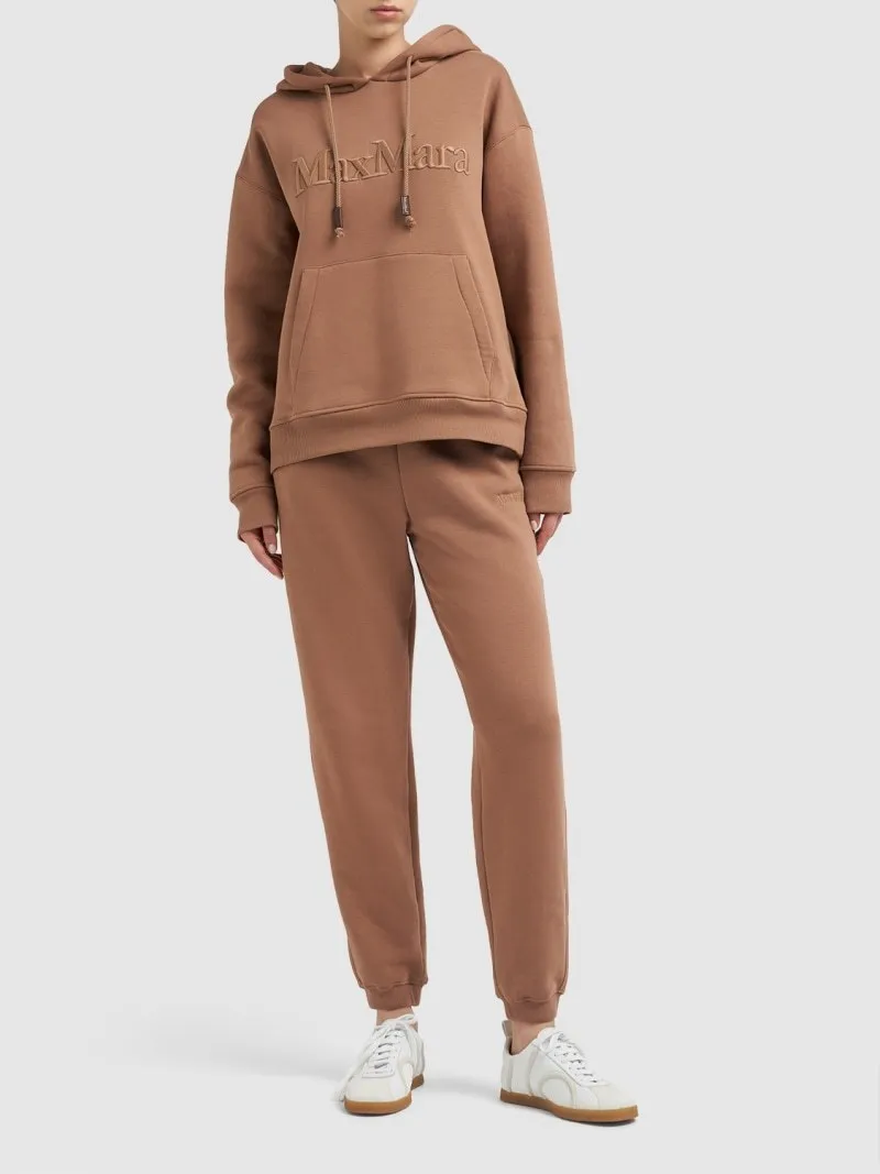 S Max Mara  |Unisex Street Style Long Sleeves Plain Cotton Logo