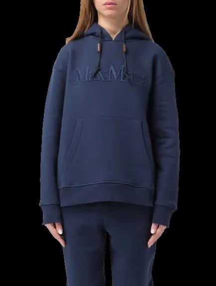 S Max Mara  |Unisex Street Style Long Sleeves Plain Cotton Logo