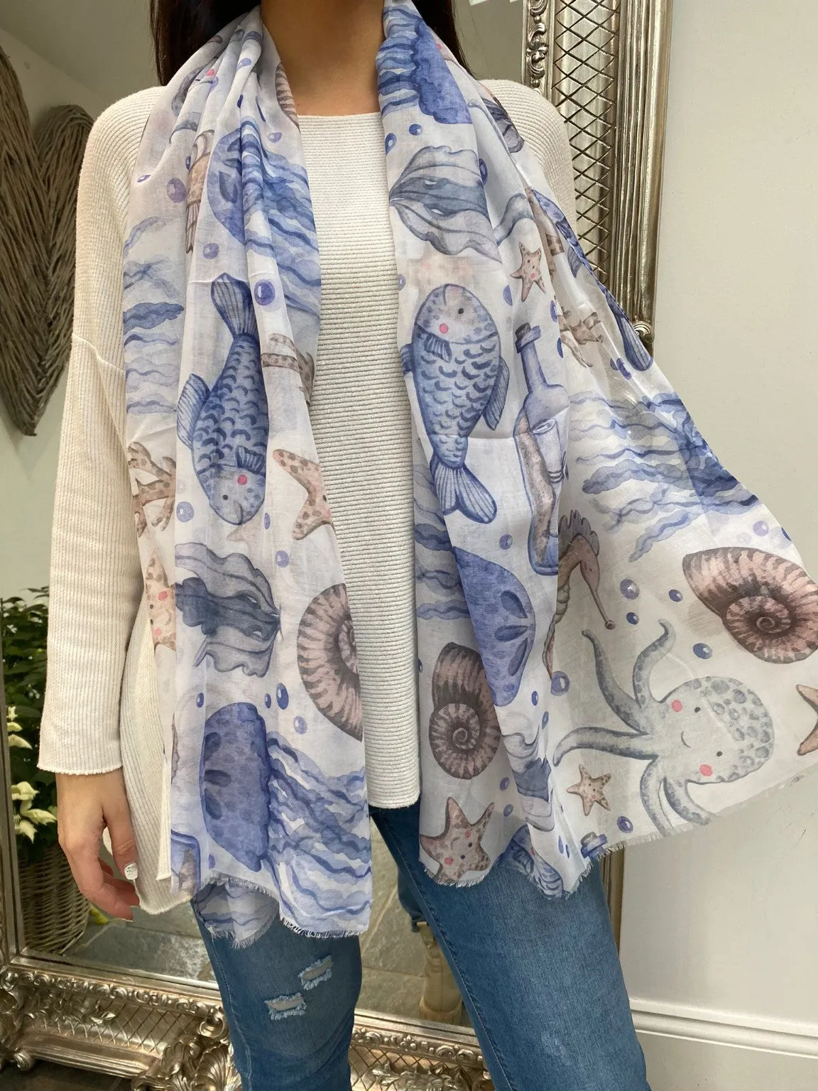 Sea Themed Scarf