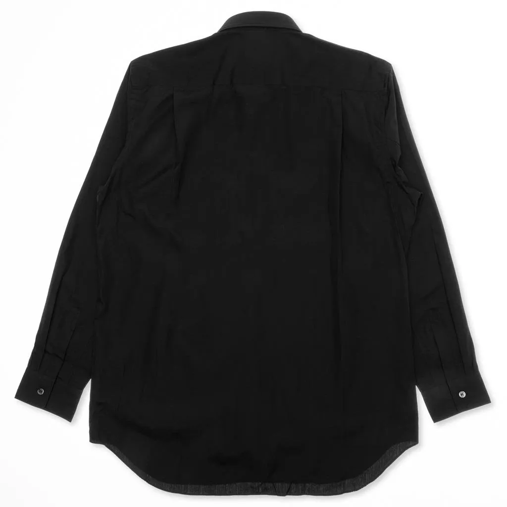 Small Emblem Button Down - Black