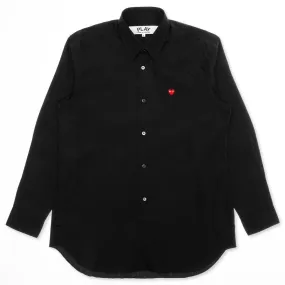 Small Emblem Button Down - Black