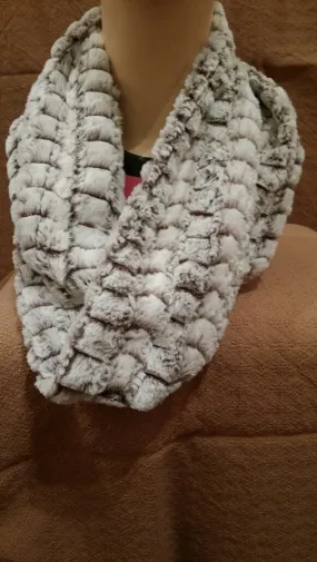 Snow Flurry Luxury Faux Fur Infinity Scarf