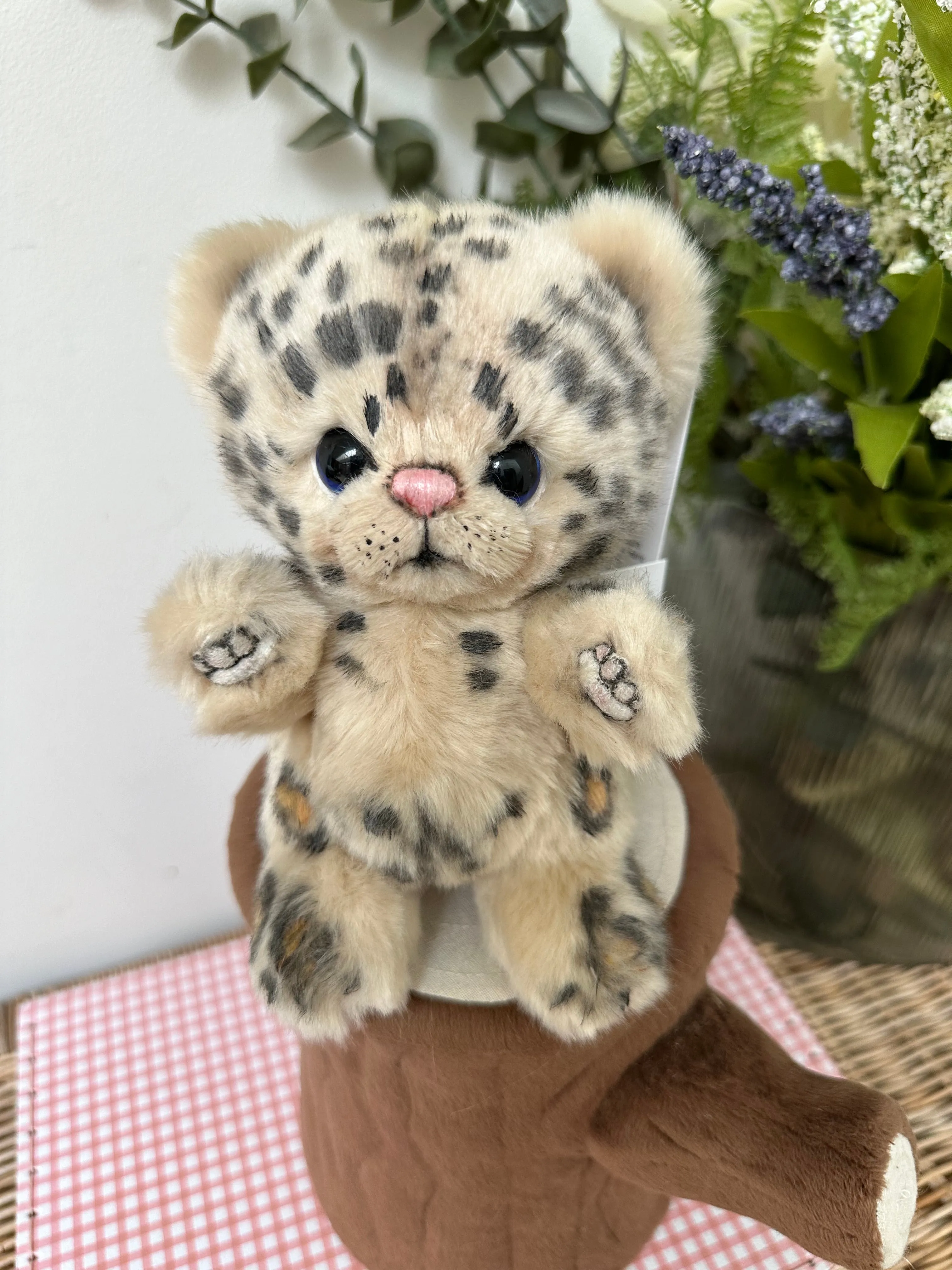 Snow Leopard Limited Edition Soft Plush Artist Collectable No 53