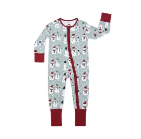 Snow People Holiday Bamboo Convertible Romper PJ