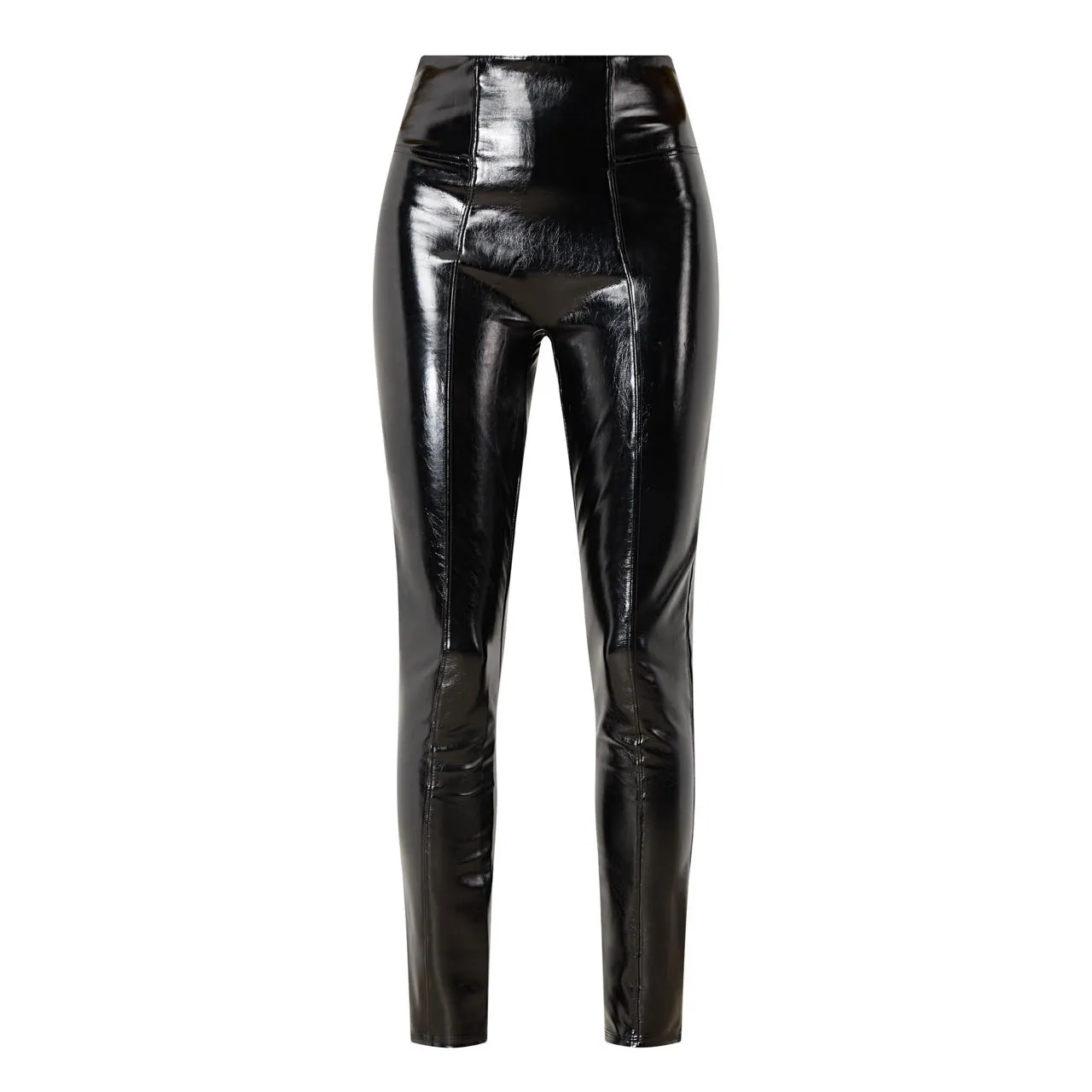 SPANX Shiny Faux Patent Leggings - Black