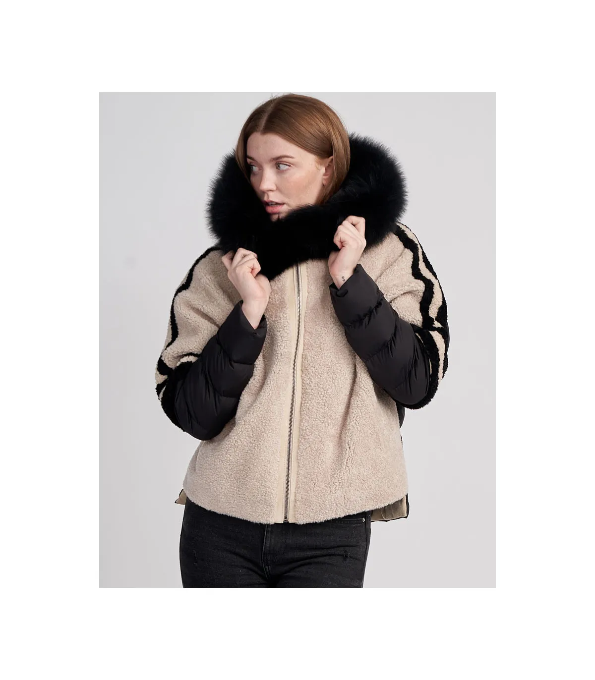 Tayleigh Shearling Jacket | FurHatWorld.com