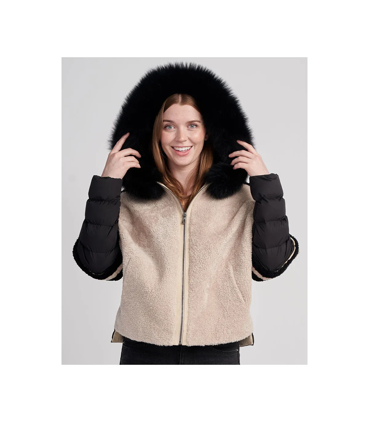 Tayleigh Shearling Jacket | FurHatWorld.com