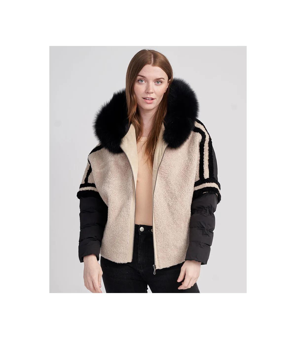 Tayleigh Shearling Jacket | FurHatWorld.com