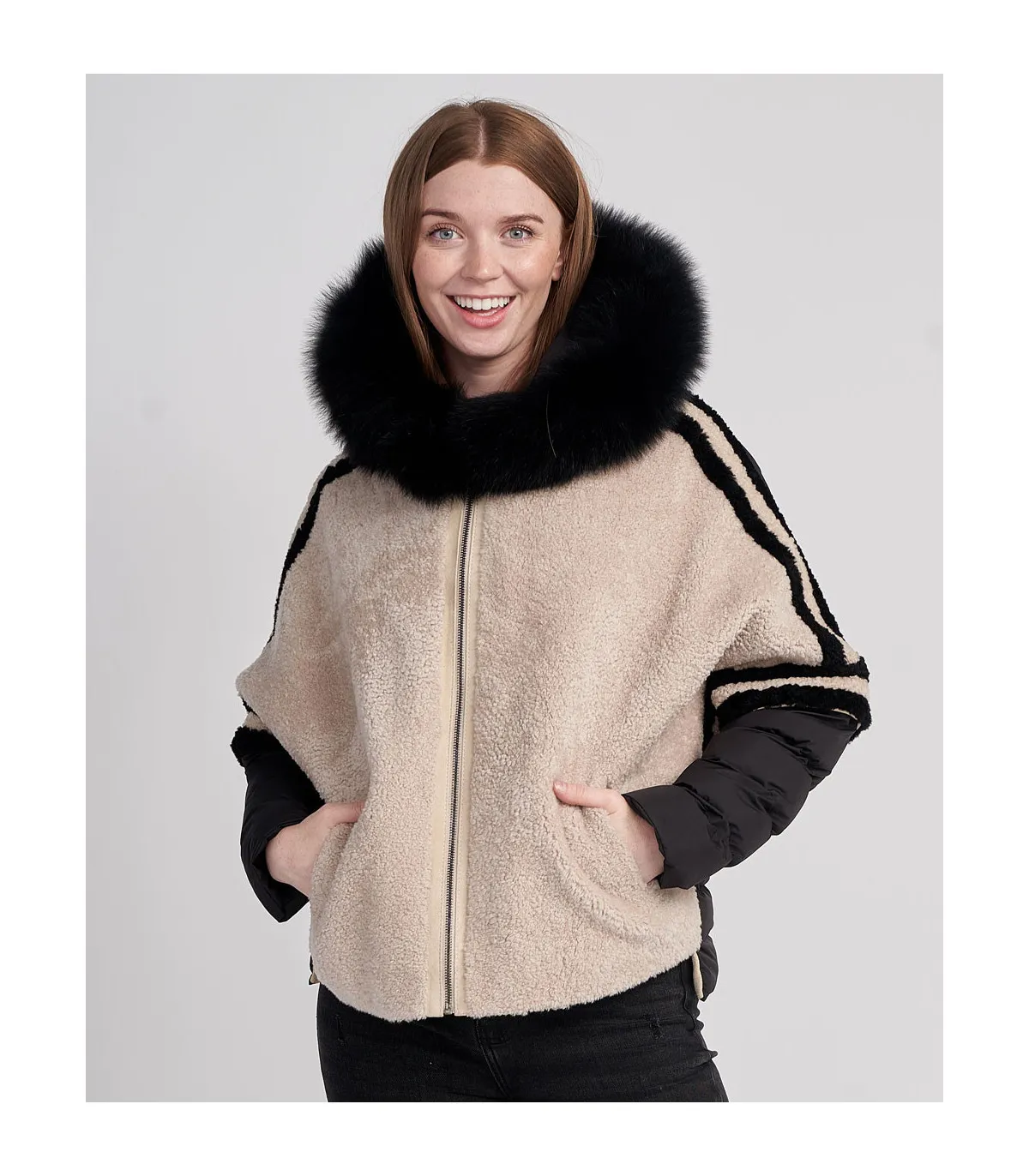 Tayleigh Shearling Jacket | FurHatWorld.com