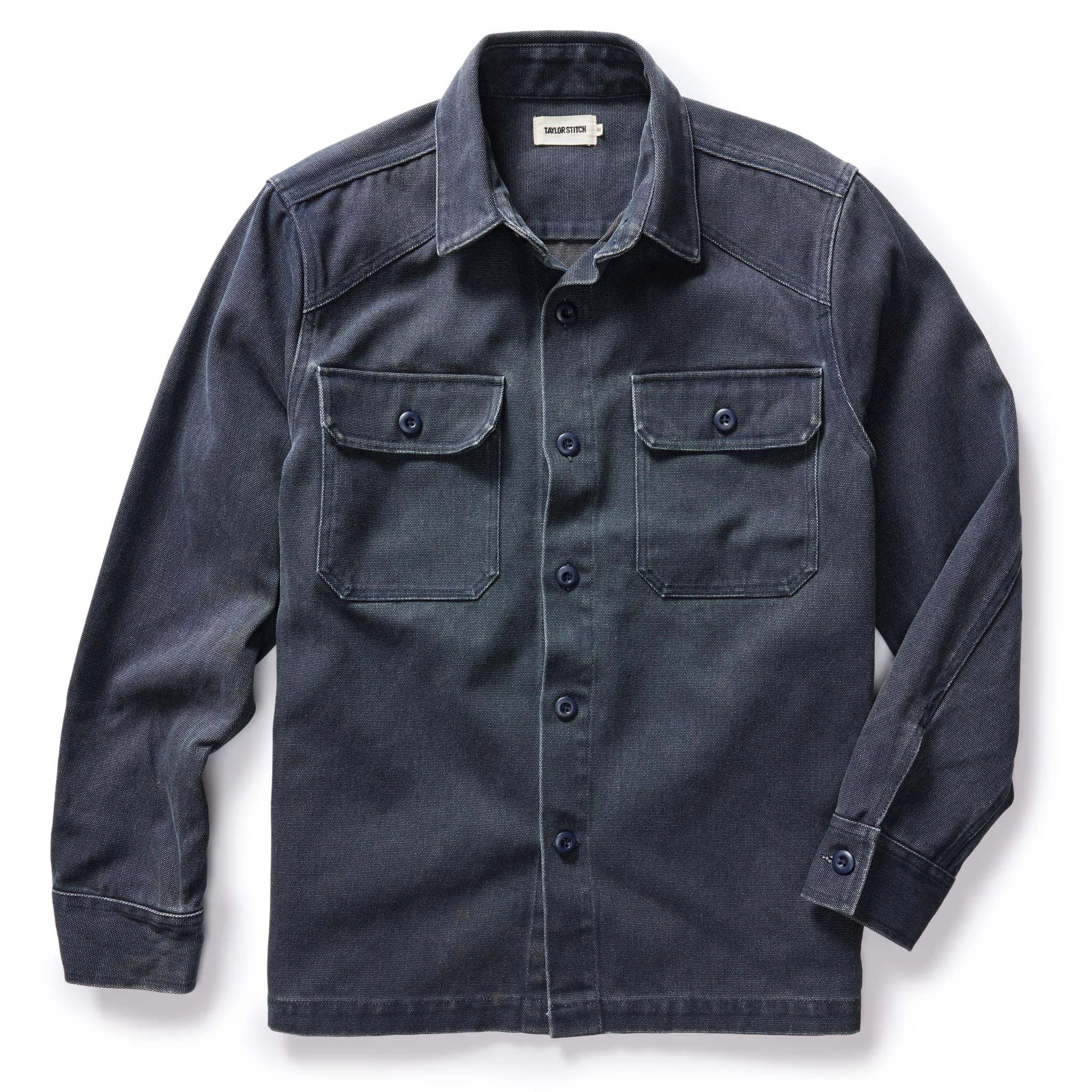 The Shop Shirt in Navy Chipped Canvas