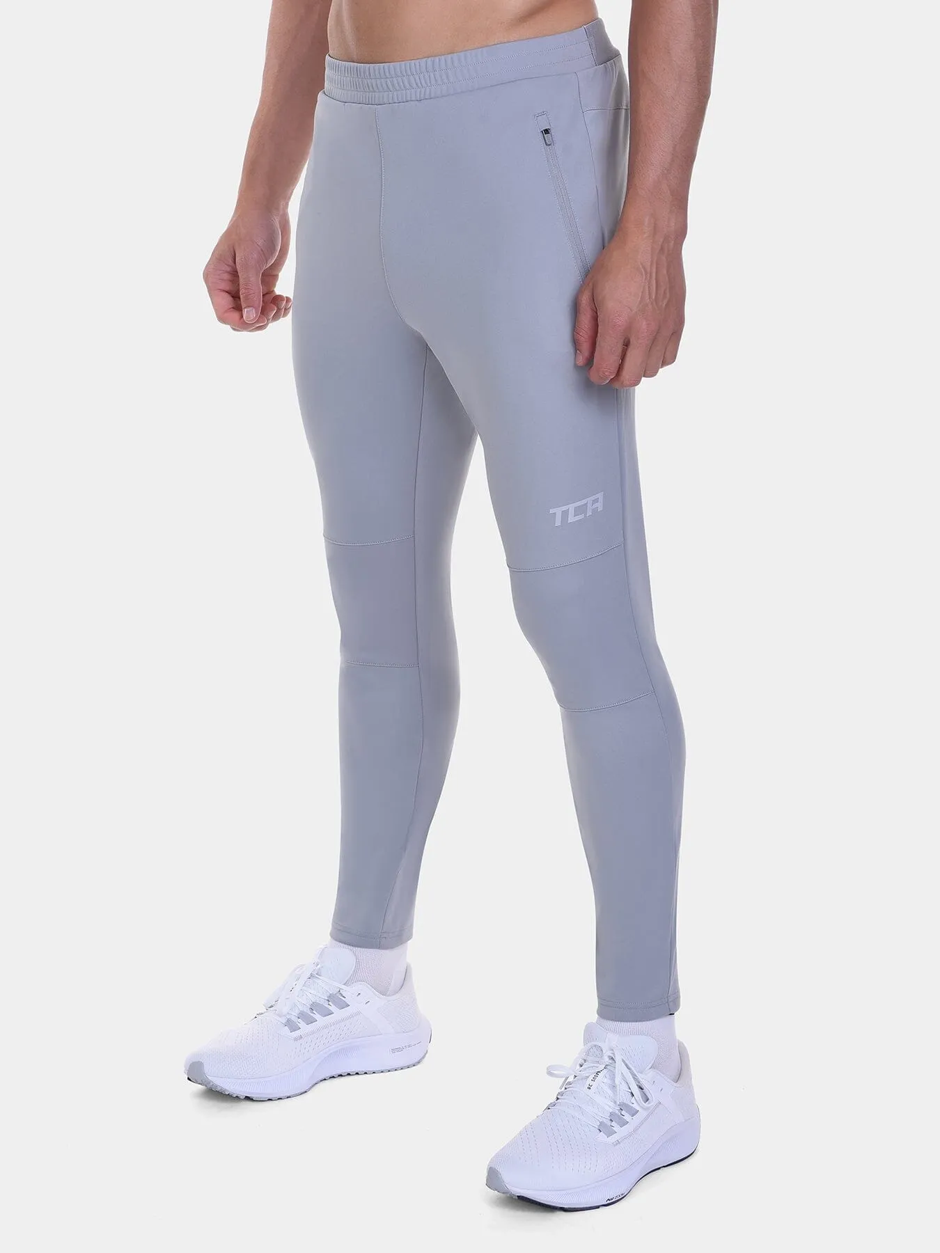 Thermal Cycling Trackpant For Men With Brushed Inner Fabric & Side Zip Pockets