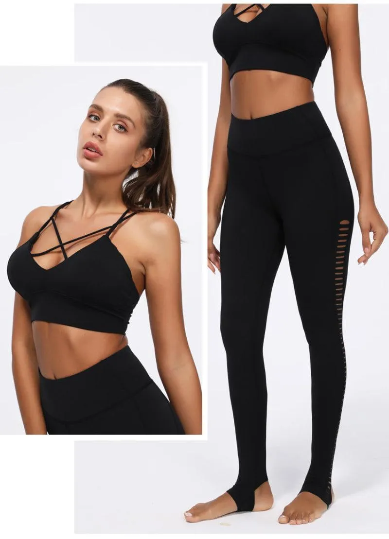 Thin Strap Push-Up Sports Bra for Women