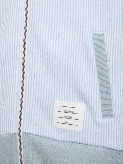 THOM BROWNE  |Stripes Silk Street Style Long Sleeves Plain Cotton Logo