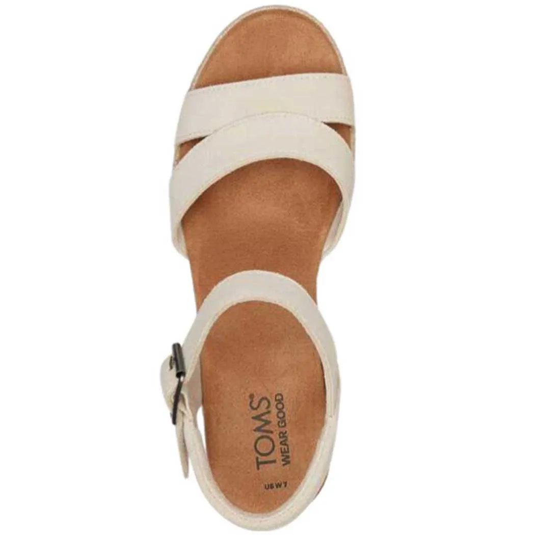 TOMS Shoes Audrey Wedge Sandal Natural (Women's)