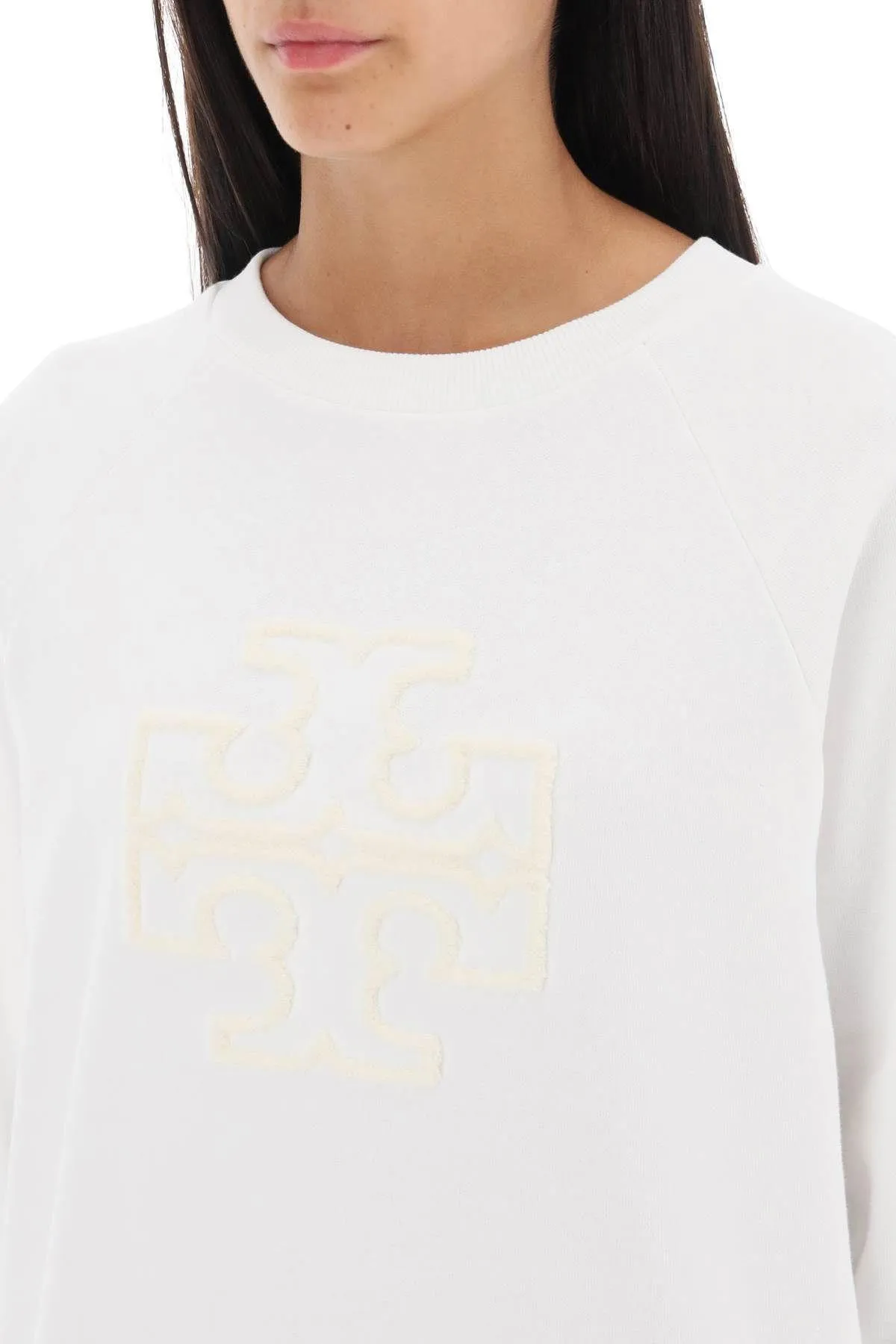 Tory Burch  |Unisex Street Style Long Sleeves Cotton Logo