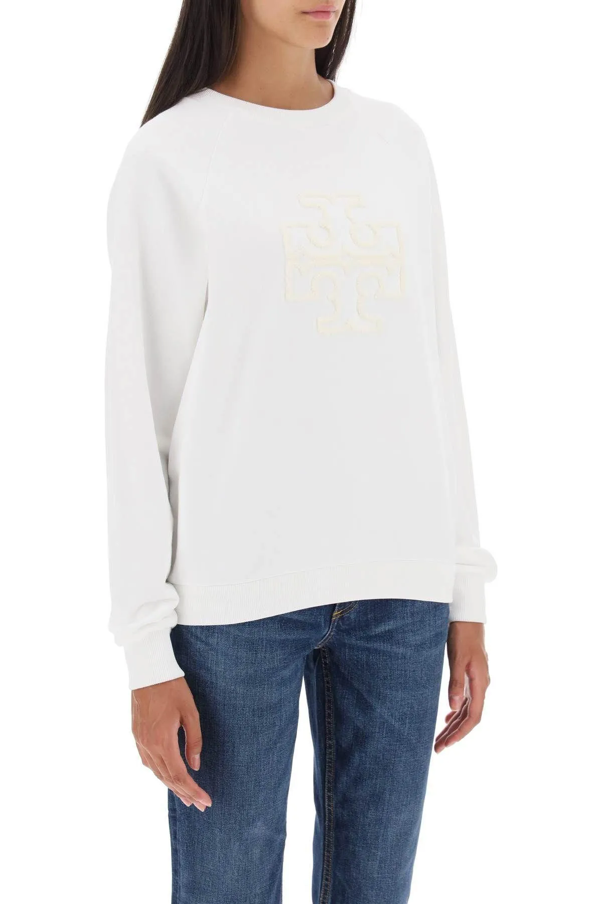 Tory Burch  |Unisex Street Style Long Sleeves Cotton Logo