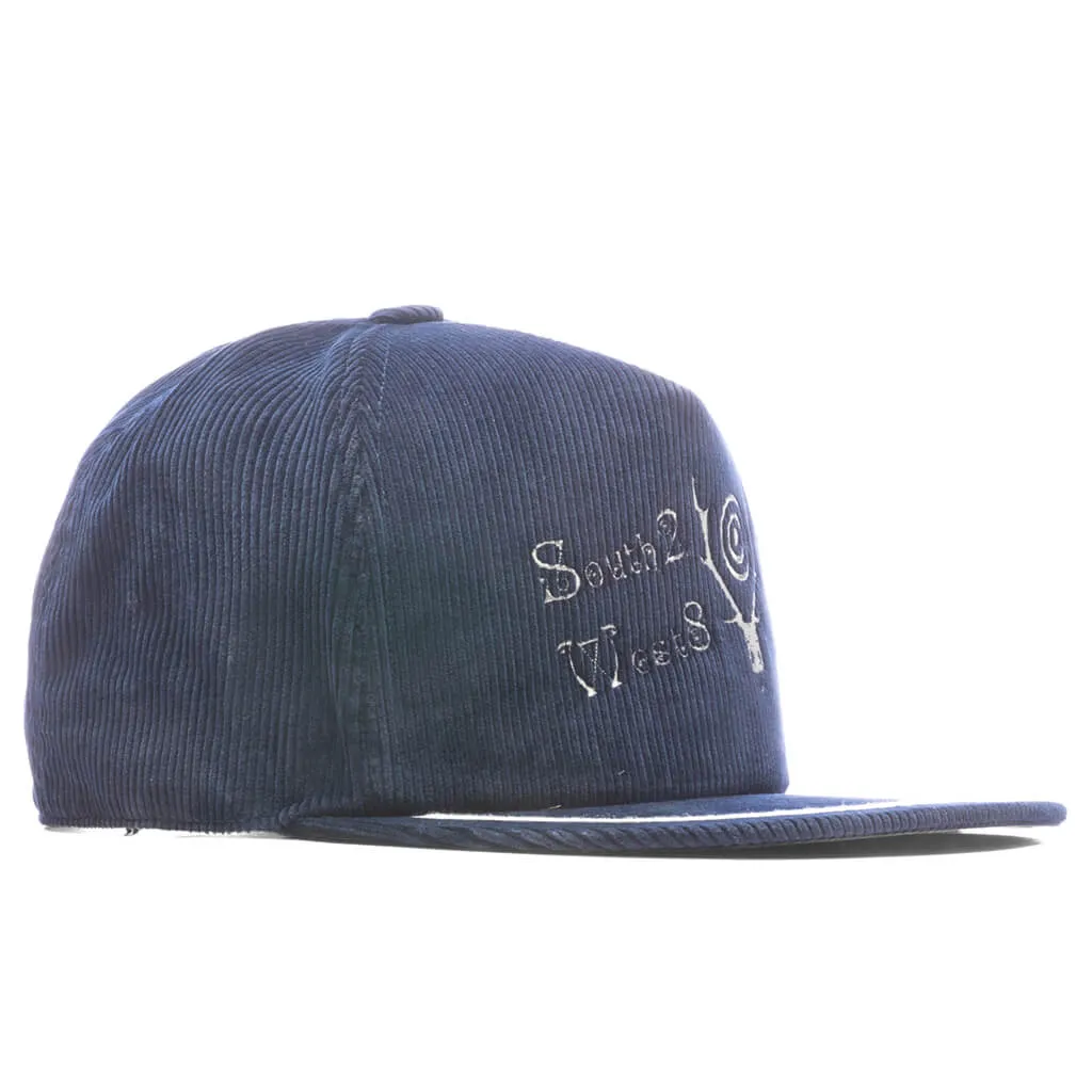 Trucker Hat - Navy/Corduroy