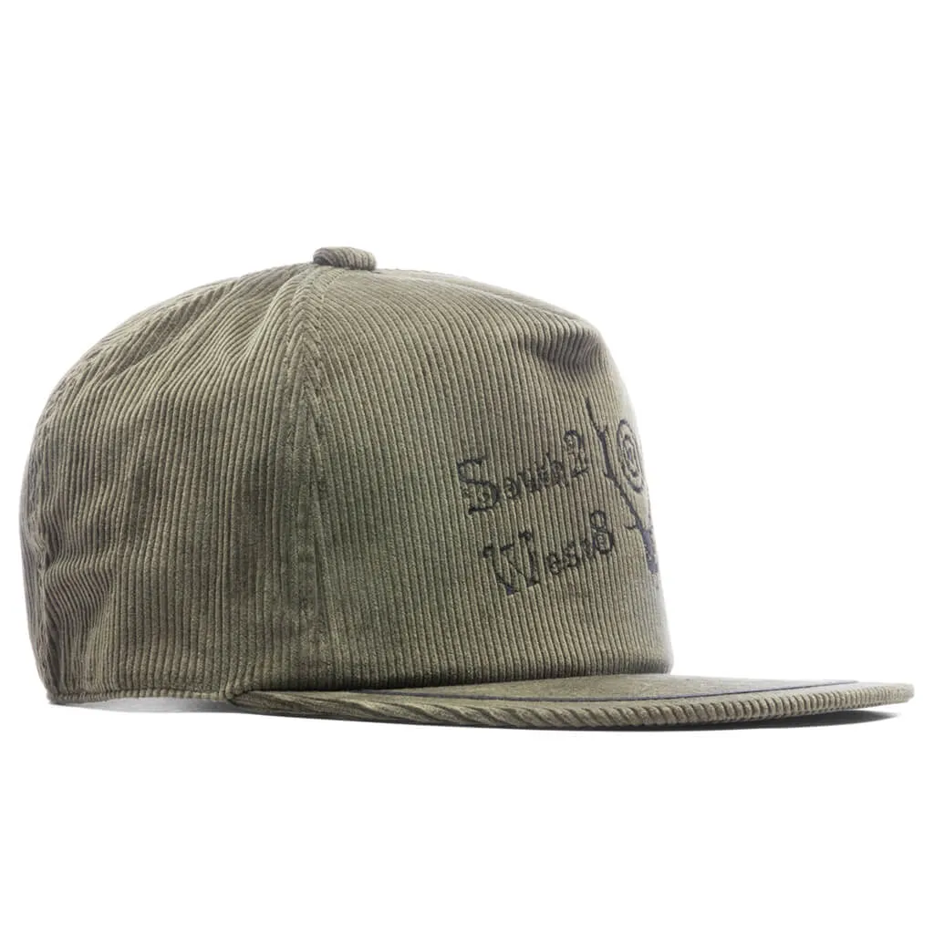 Trucker Hat - Olive/Corduroy