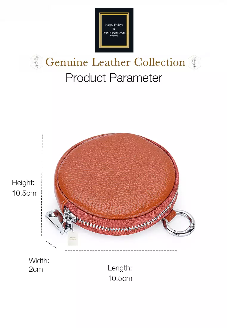 Twenty Eight Shoes Full Grain Leather Circle Shape Multi-Purpose Purse JW YT-201