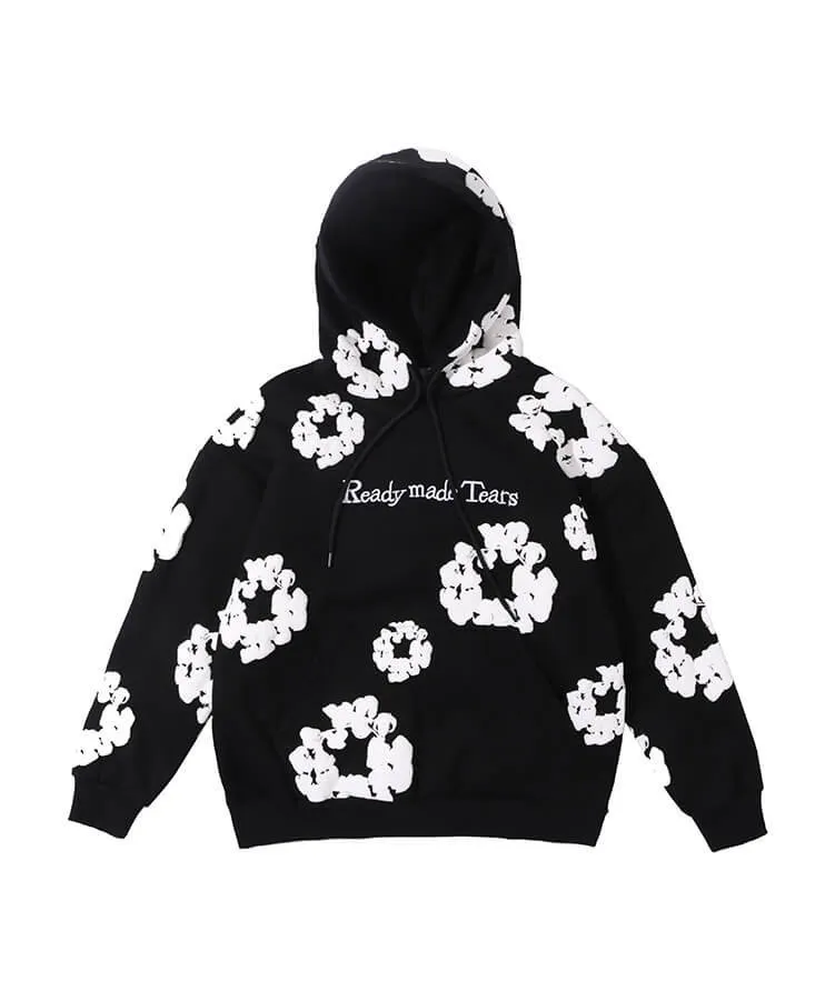 URKOOL  |Flower Patterns Unisex Street Style Long Sleeves Cotton