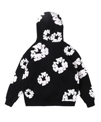 URKOOL  |Flower Patterns Unisex Street Style Long Sleeves Cotton