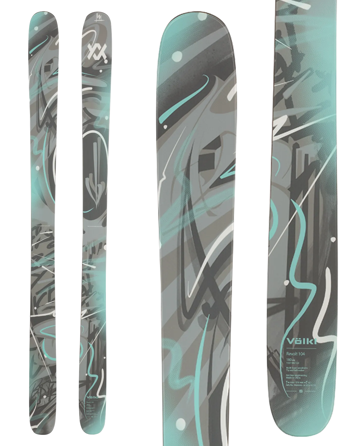 Volkl Revolt 104 Flat Snow Skis - 2025