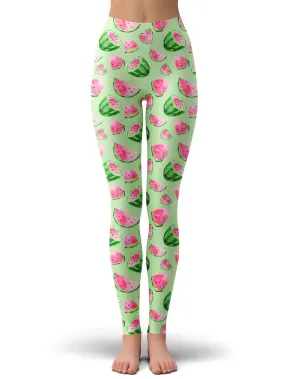 Watermelon Pattern Leggings (Clearance)