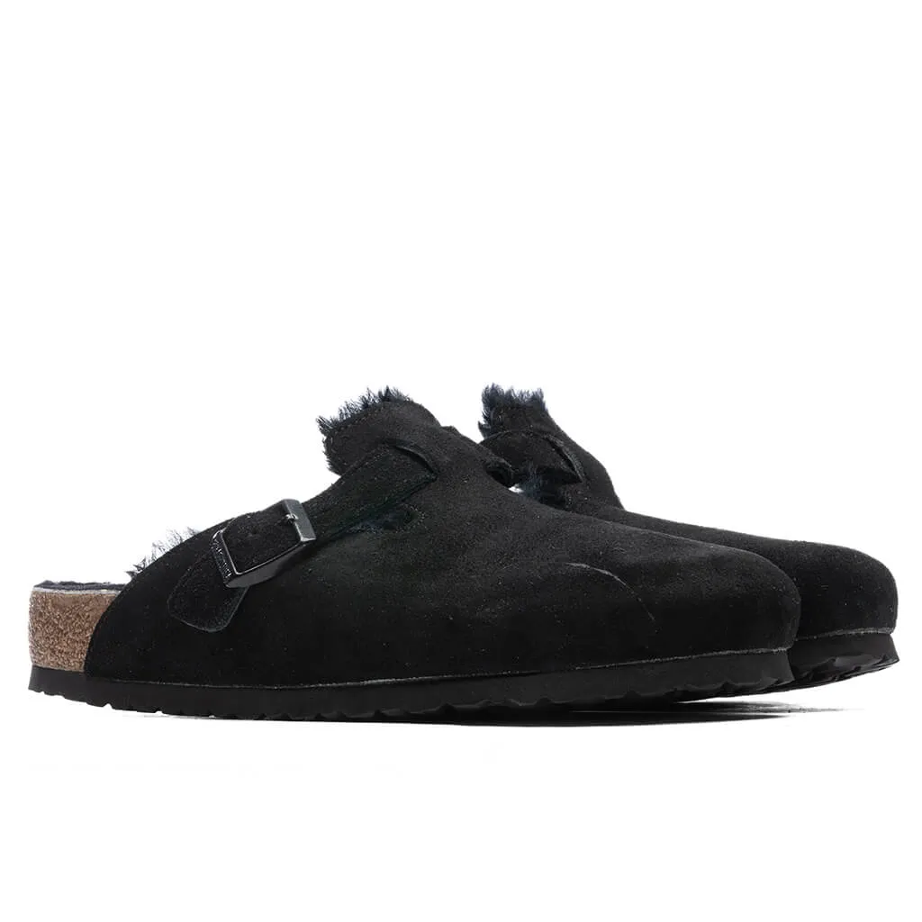 Wide Boston Shearling - Black