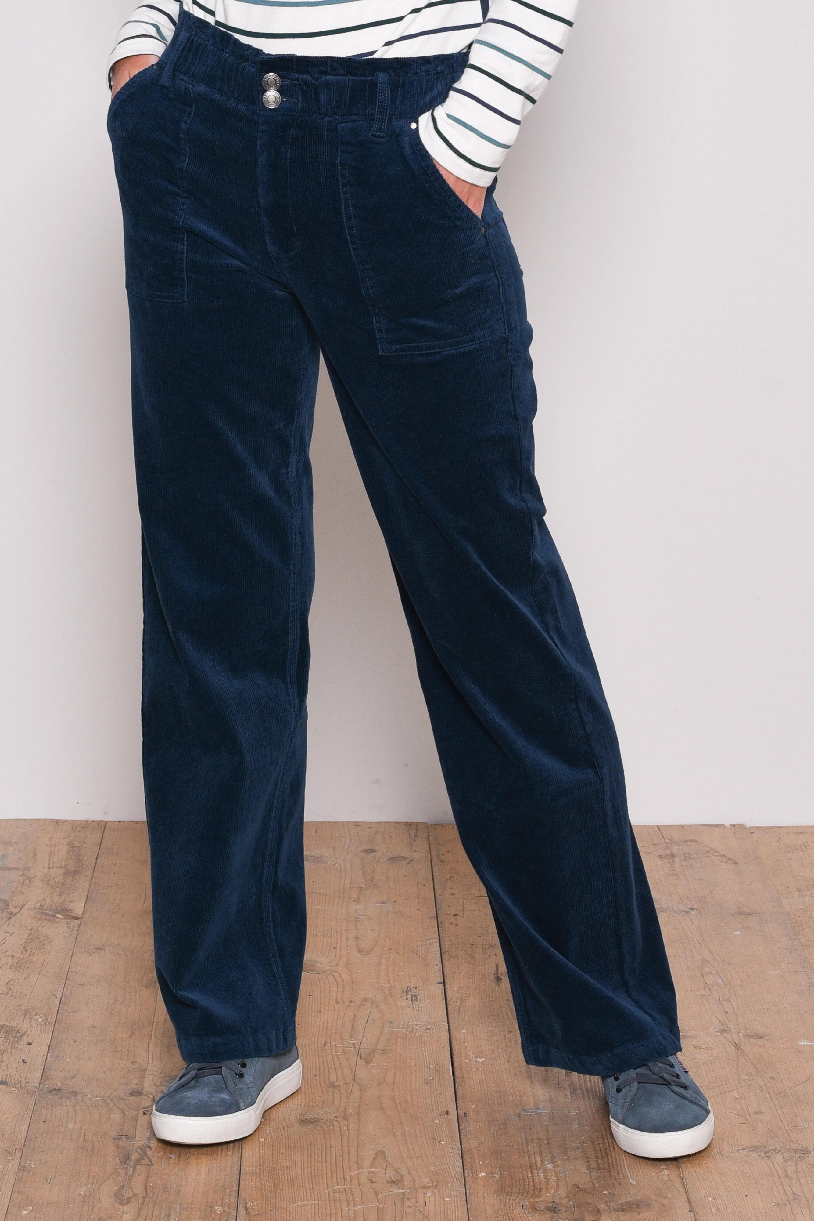 Wide Leg Corduroy Trousers