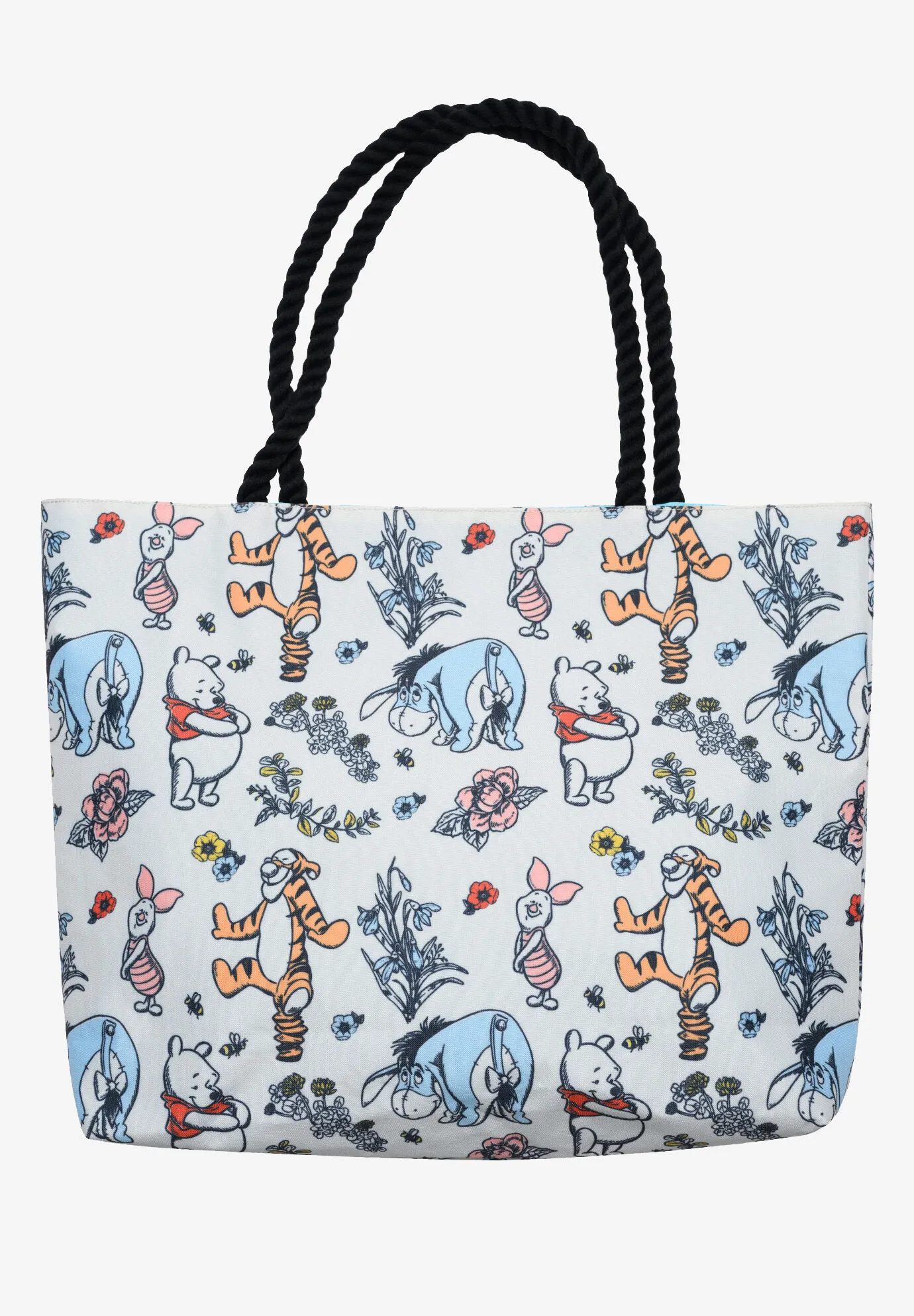 Winnie The Pooh Rope Tote Bag All-Over Print Carry-On Travel Eeyore Piglet Tote Bag