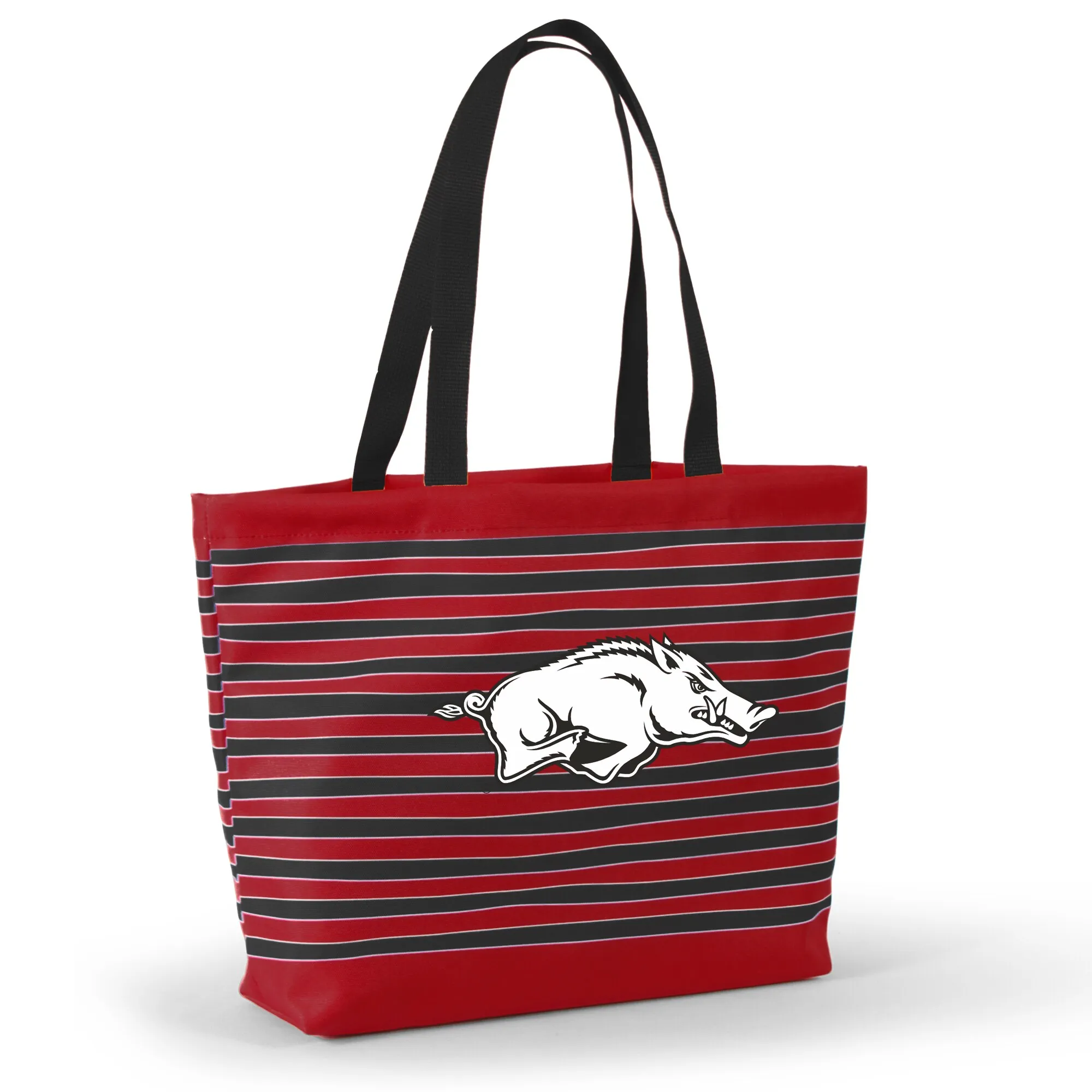 Women's Cardinal Arkansas Razorbacks Wavy Striped Tatum Tote Bag