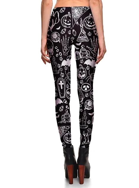 Women's Spooky Doodles Leggings