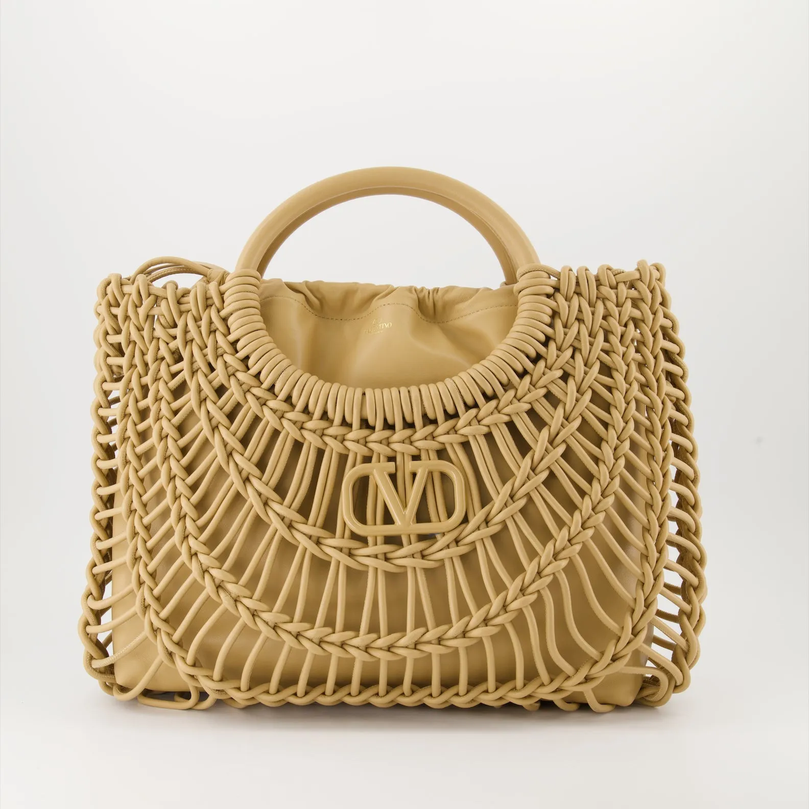 Woven Leather Tote Bag