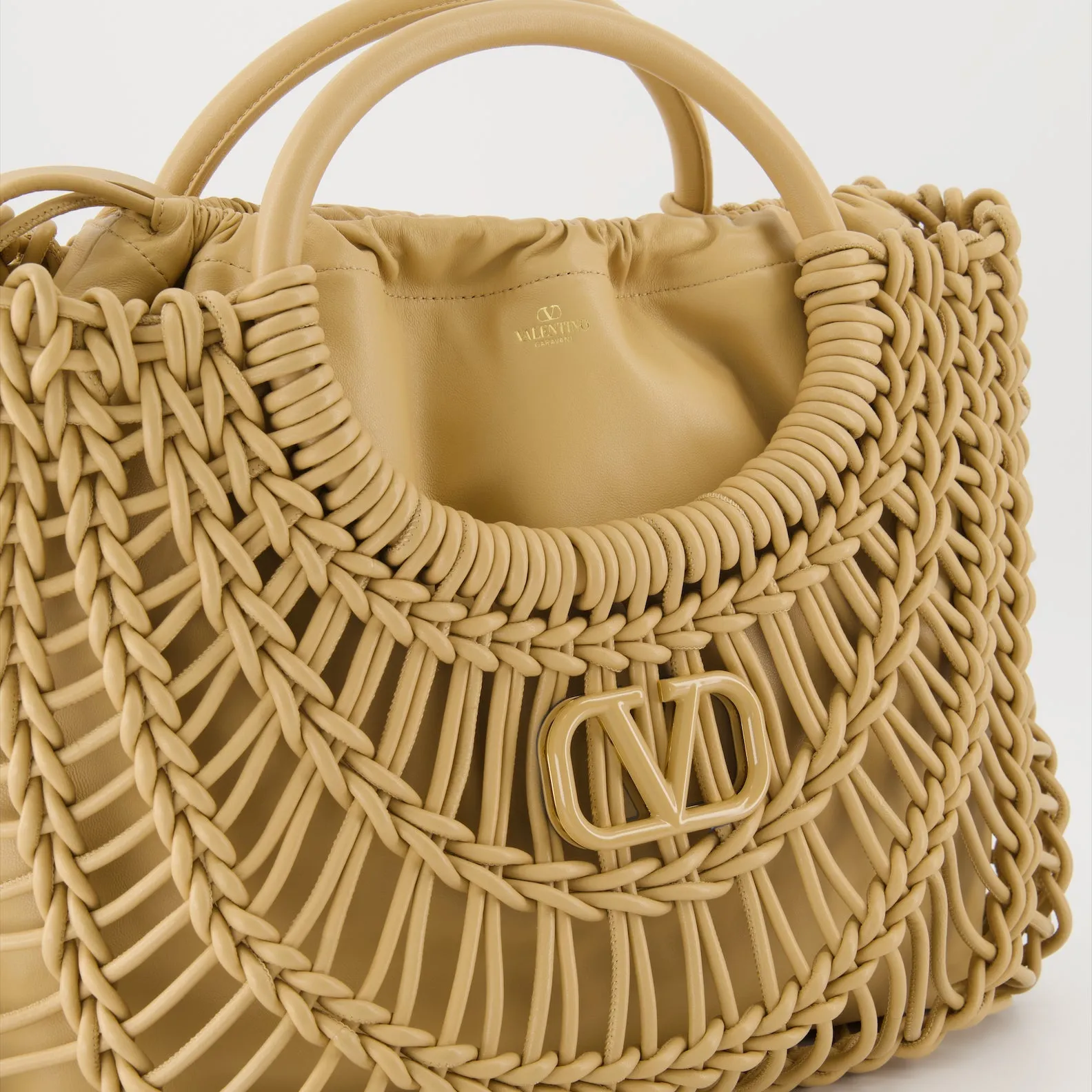 Woven Leather Tote Bag