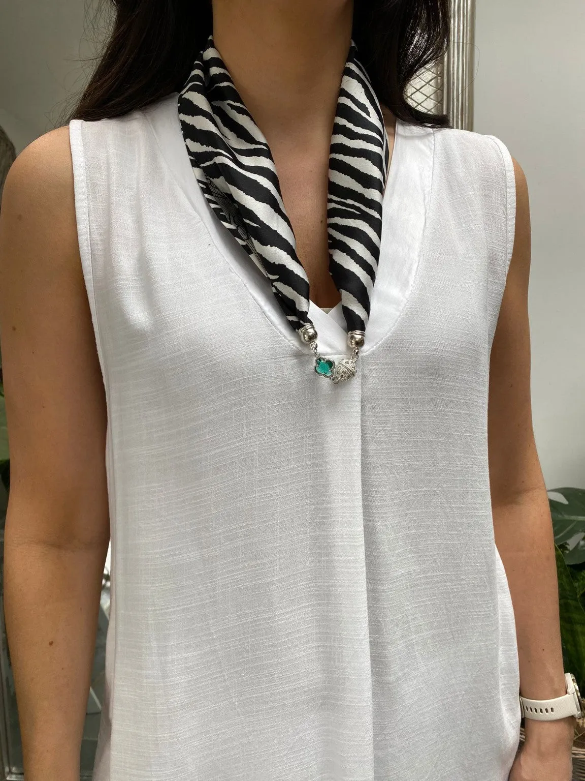 Zebra Magnetic Scarf